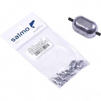 Груза SALMO Oval на силиконовой трубке 12.0г 5шт