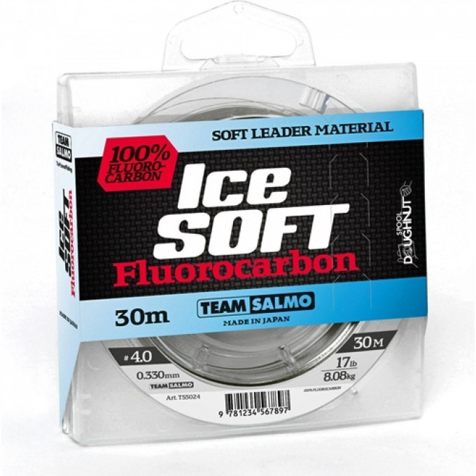 Леска монофильная Team SALMO Ice Soft Fluorocarbon 030/023 TS5024-023 Леска монофильная Team SALMO Ice Soft Fluorocarbon 030/023 TS5024-023