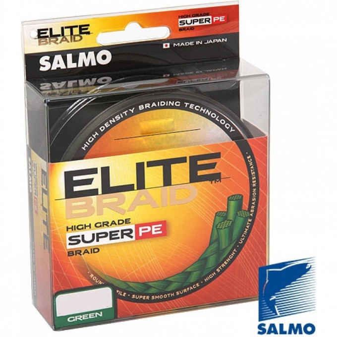 Леска плетёная SALMO Elite Braid Green 091/040 4815-040 Леска плетёная SALMO Elite Braid Green 091/040 4815-040