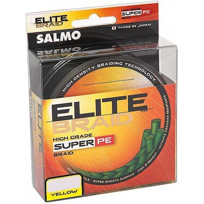 Леска плетёная SALMO Elite Braid Yellow 125/028 4818-028 Леска плетёная SALMO Elite Braid Yellow 125/028 4818-028